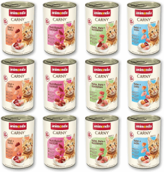 animonda Carny Adult Gourmet Selection, Mixpack (12x400g), Katzennassfutter für ausgewachsene Katzen, Nassfutter mit 100% frischen, fleischlichen Zutaten, Katzenfutter ohne Getreide und Zucker Gourmet Selection 400 g (12er Pack) Angebot bei HelloDeals