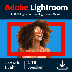 Adobe Lightroom inkl. Lightroom Classic 1 TB |KI-gestützter Foto-Editor |1 Jahr | PC/Mac | Digital Download Lightroom Digital Download 12 M Angebot bei HelloDeals