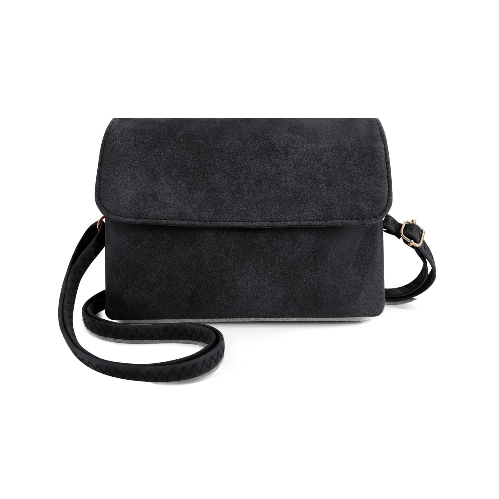 Crossbody Bags Damen, PU Leder Crossbody Bags für Frauen und Mädchen, Mini Women's Cross-Body Bags, Kleine Schultertasche mit Abnehmbarem Schultergurt für Reise, Arbeit, Einkaufen Schwarz Angebot bei HelloDeals