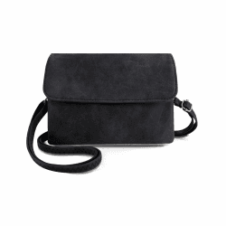 Crossbody Bags Damen, PU Leder Crossbody Bags für Frauen und Mädchen, Mini Women's Cross-Body Bags, Kleine Schultertasche mit Abnehmbarem Schultergurt für Reise, Arbeit, Einkaufen Schwarz Angebot bei HelloDeals