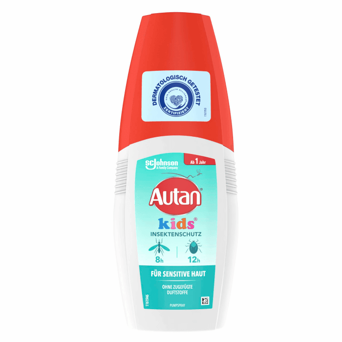 Autan Kids Pumpspray, Effektiver Insektenschutz gegen Mücken und Zecken, Mückenschutz, Travel Essentials, 1er Pack, 100 ml Angebot bei HelloDeals