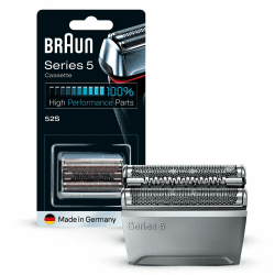 Braun Elektrorasierer Scherkopf Series 5, 52S, Silber - Original Ersatzscherteil und Rasierer Zubehör vom Hersteller, Made in Germany, Kompatibel mit Braun Series 5 Rasierern Series 5 Silber Angebot bei HelloDeals