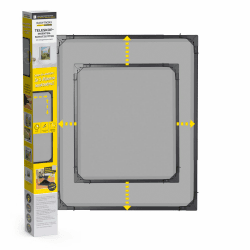 EASYmaxx Insect Protect | Teleskop-Insektenschutzgitter | Fliegengitter Fenster | mit vormontierten Rahmen | ausziehbarer Insektenschutz | integriertes Moskitonetz | anthrazit 1 Stück Fenster - Anthrazit Angebot bei HelloDeals