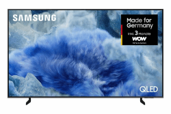 Samsung QLED Q8F 4K 65 Zoll (163 cm) UHD Fernseher, Q4 AI Prozessor, Quantum Dot für Reale Farben, AirSlim Design, 4K Upscaling, Gaming Hub, Kostenlose Inhalte, Samsung Vision AI Smart TV 65 Zoll Modell Q8FA Angebot bei HelloDeals