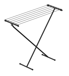 Rörets - Wäscheständer Compact Black - 5,5m Trockenlänge & Aufbewahrungshaken - 32x90x83 cm - Wäschentrocken mit Qualität und Funktionalität von Schwedens führender Wächeständermarke Schwarz Angebot bei HelloDeals