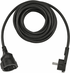 Brennenstuhl Qualitäts-Kunststoff-Verlängerungskabel mit Flachstecker (Verlängerungskabel flach für innen mit 5m Kabel) schwarz 1 Stück 5m schwarz Angebot bei HelloDeals