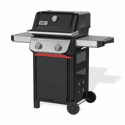 Weber Spirit E-210 Gasgrill / 2 Brenner, Snap-Jet Zündung, Robuste Räder und Warmhalterost, 51 x 46 cm Grillfläche, Kompatibel mit Weber Works Seitenablagen, Schwarz/Silber Angebot bei HelloDeals