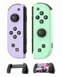 GGiking Switch Controller für Switch/OLED/Lite, mit Turbo, Aufwachen, Dual Vibration, 6-Achsen-Gyrosensor, Screenshot - Lila und Grün Angebot bei HelloDeals