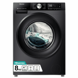 Hisense WF3S8043BB3 Waschmachine mit Dampffunkunktion, 8 kg, 1400 U,min, WIFI, ConnectLife, Power JetWash, Anti-Allergie Programm, Aqua Stop, Auto Wash, Quick Wash, EEK A-30 Prozent Schwarz 8 Mit WIFI 2025 Angebot bei HelloDeals