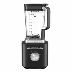 KitchenAid Pure Power Standmixer, 2L BPA-Freier Behälter, 10 Geschwindigkeiten, Eis- & Smoothie-Programm, Asymmetrische Edelstahlklingen, Druckguss-Metallbasis, Matt Schwarz Angebot bei HelloDeals