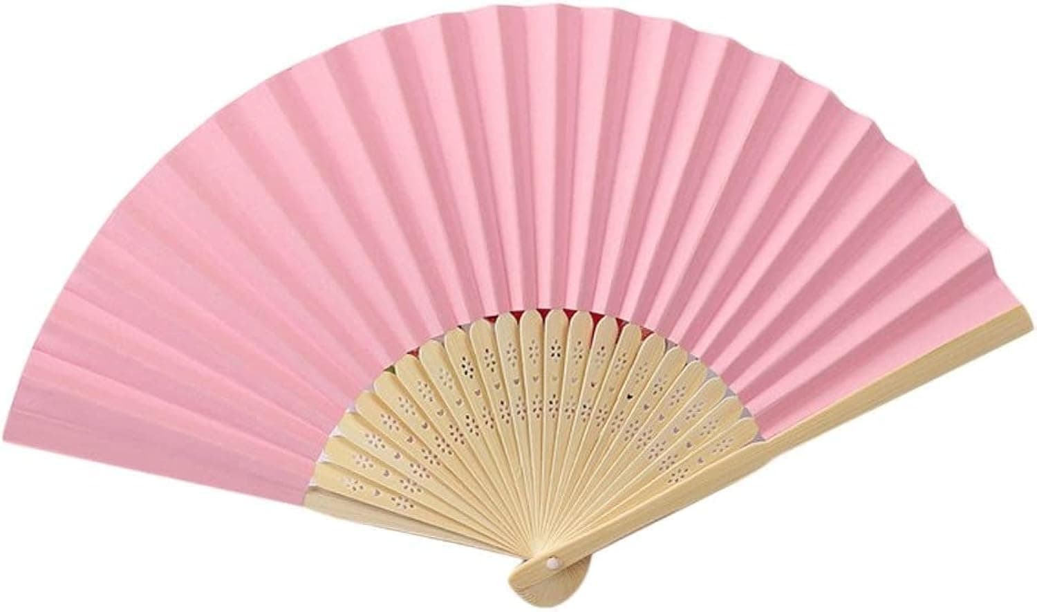 Yukiyi Rosa Handfächer für Frauen Faltbare Handfächer Stoff Faltfächer DIY Handgemachte Fächer zum Tanzen Foto Requisiten Wanddekoration Hochzeit Zubehör Rose Angebot bei HelloDeals