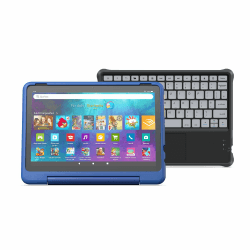 Amazon Fire HD 10 Kids Pro-Tablet + Kabellose Bluetooth-Tastatur „Made for Amazon“ für Kinder Sternennebel-Design Kabellose Bluetooth-Tastatur „Made for Amazon“ für Kinder Angebot bei HelloDeals