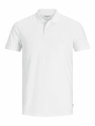 JACK & JONES Male Poloshirt Einfarbig Poloshirt L Weiß Angebot bei HelloDeals