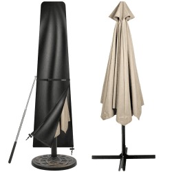 Tavaler Sonnenschirm Schutzhülle 2 bis 3 M, Sonnenschirmhülle mit Stab, 420D Oxford Gewebe Sonnenschirm Abdeckung Wetterfeste, UV-Beständiges, Winddicht und Schneesicher (196x30/50 cm) 196*30/50cm Angebot bei HelloDeals