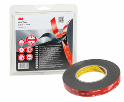 3M VHB 5952F Montage Klebeband doppelseitig - starke und dauerhafte Verbindung von Metallen, pulverbeschichteten Lacken, Glas, versiegeltem Holz, ABS - 19mm x 11m, Schwarz, Dicke: 1.1mm (1-er Pack) Low Surface Energy Plastics (PE, PP) 11 m x 19 mm x 1.1 m Angebot bei HelloDeals