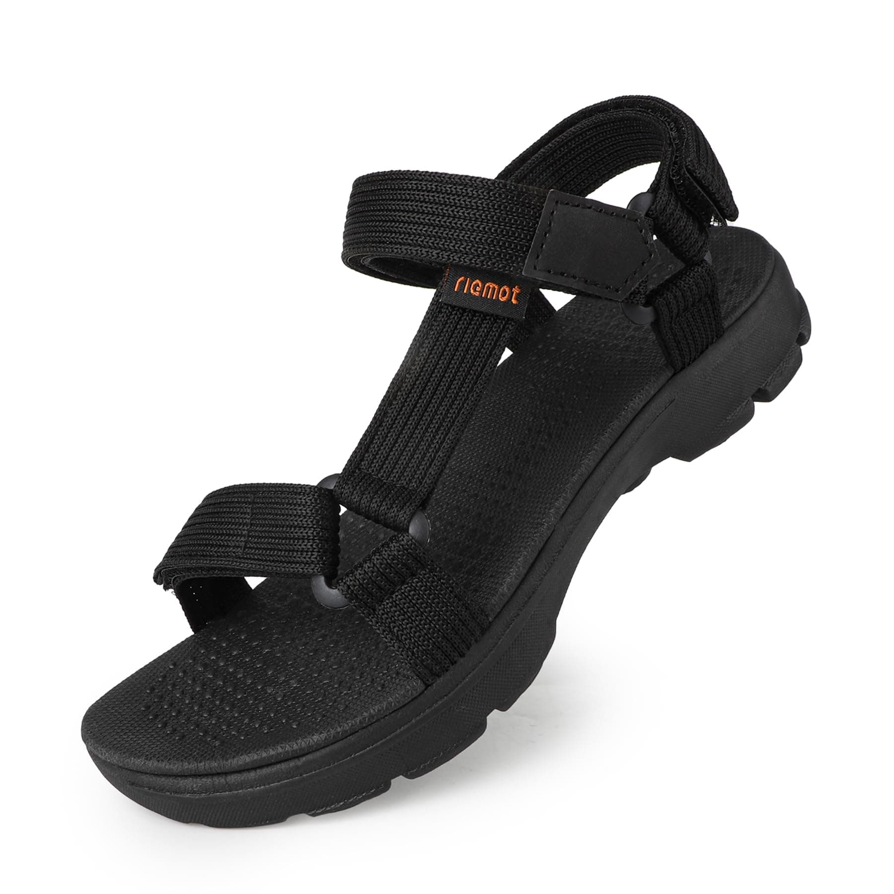 riemot Damen Sommer Outdoor Sandalen Bequeme Athletic Frauen Schuhe Trekkingsandalen Outdoorsandalen 41 EU Schwarz Angebot bei HelloDeals