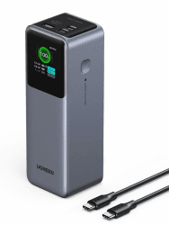 UGREEN Nexode Pro Powerbank 25000mAh 200W, 2X USB-C+1x USB-A | USB-C Port max. 140W (PD3.1), TFT Display, für Reisen/Büro, Laptop/Handy-Aufladung, Kompatibel mit MacBook, iPhone Angebot bei HelloDeals
