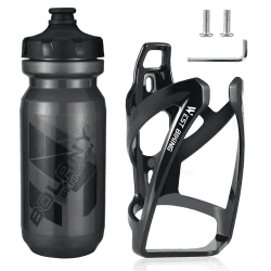 Flaschenhalter Fahrrad Getränkehalter Fahrrad Flaschenhalter Verbesserte Version Trinkflaschenhalter Fahrrad schön unzerbrechlich Leicht fahrradflaschenhalterung mit Fahrradflasche Schwarz+Schwarz Angebot bei HelloDeals