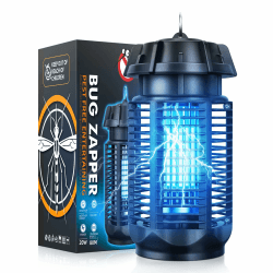 Insektenvernichter Elektrisch, 20 W UV-Lampe Stark Elektrischer Insektenfalle Mückenlampe,Elektrische Mückenfalle Mückenlampe für Garten Innen und Aussen, Wasserdicht Schwarz Angebot bei HelloDeals