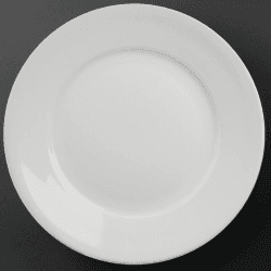 Olympia Athena Hotelware Teller mit breitem Rand - 280 mm 11" (Box 6) 280(Ø)mm/ 11" Geschirr Packung mit 6 Stück Angebot bei HelloDeals