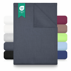 GREEN MARK Textilien Klassische Bettlaken – Flaches Laken aus 100% Baumwolle, ohne Gummi, hautfreundlich, pflegeleicht, bei hohen Temperaturen waschbar - Anthrazit Grau - 150x250 cm 150x250 cm Anthrazit Grau Angebot bei HelloDeals