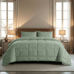 Zelesta Wonderbed Waschbare Bettdecke ohne bezug – Bettdecke & Bezug in einem | Waschbar & Trocknergeeignet | Antiallergisch, Atmungsaktiv & Temperaturregulierend (140x200 cm) 140x200 Cm Olive Stitches Angebot bei HelloDeals