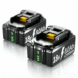 2 X 18V 8000mAh/8.0Ah BL1830 Ersatzakku für makita 18V Akku Li-ion BL1850 BL1850B BL1830 BL1860B BL1845 BL1835 BL1815 194205-3 LXT-400 BL1860 Akku with LED Werkzeugakku BLACK 8.0 Angebot bei HelloDeals