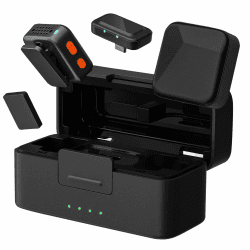 Wireless Lavalier Mikrofon mit Ladecase, 100m Reichweite, KI-Rauschunterdrückung, Clip-On Ansteckmikrofon für iPhone, iPad, Android, PC – ideal für YouTube, Vlog, Streaming & Videoaufnahme Angebot bei HelloDeals