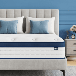 BedStory Matratze 160x200cm, 7-Zonen Taschenfederkernmatratze Höhe 20cm, H4 Härtegrad Matratze, Gedächtnisschaum und unabhängige Sackfeder, Rückenentlastende, Blau 20CM 160x200CM Angebot bei HelloDeals