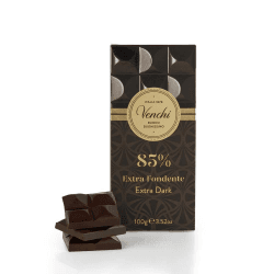 Venchi - Tafel Extrabitter Barrique 90%, 70 g, aus ausgewählten südamerikanischen Kakaomassen, florale und fruchtige Noten, intensiver Schokoladengeschmack, glutenfrei, ohne Farbstoffe Zartbitter 85% Angebot bei HelloDeals