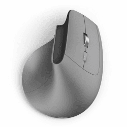 Hama vertikale Maus für Rechtshänder, Bluetooth/Funk (Multi Device, ergonomische Maus ohne Klickgeräusch, Datenverschlüsselung, RGB, 8 Tasten, 1000/1600/2400 DPI, mit Akku, KI Assistent) grau Angebot bei HelloDeals