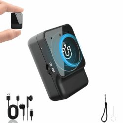 Diktiergerät Mini - Tragbares USB-C Aufnahmegerät, Geräuschreduzierung, Magnetisch, One Touch Diktiergerät, Wiederaufladbarer Audio Recorder mit Kopfhörer, für Arbeit, Studie, Meeting, Interview Angebot bei HelloDeals