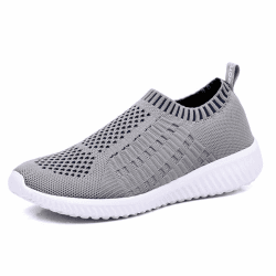TIOSEBON Damen Slip On Laufschuhe Atmungsaktive Mesh Sportschuhe Leichte Bequeme Freizeitschuhe 39 EU A Grau Angebot bei HelloDeals