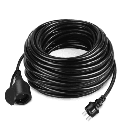 XMTECH Verlängerungskabel Außen mit Schutzkappe 30M Kabelverlängerungen Verlängerung Stromkabel Steckdosenverlängerung Stromverlängerungskabel Eurostecker Extension Cords für Innen & Außen IP44 Angebot bei HelloDeals