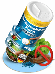 Schneckenkorn Regenfest | 300g für 500m²| Schneckenlinsen gegen Nacktschnecken | Haustierfreundlich | Schneckenschutz mit biologischer Wirkformel | Für alle Gemüsearten (1x Streudose) Streudose 300g für 500m² Angebot bei HelloDeals