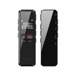 Digitales Diktiergerät 8GB 1536kbps hohe Aufnahmequalität Geräuschreduzierung One-Touch-Aufnahme,Spracherkennung, MP3, Aufnahmegerät für Vortrag, Vorlesung, Interview, Meeting usw. 8 GB Angebot bei HelloDeals