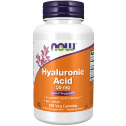 Now Foods HYALURONIC ACID 50mg WITH MSM - 120 veg caps Angebot bei HelloDeals