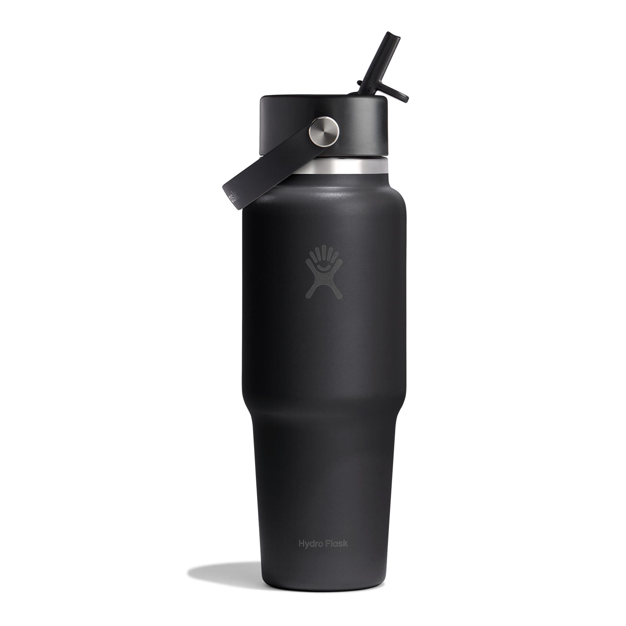 Hydro Flask – Wide Flex Straw Travel Bottle 946 ml (32 oz) – Edelstahl, auslaufsicher, passt in die meisten Becherhalter – Isoliert, 24 Std. kalt – Weithals, eiswürfelfreundlich – Black 946 ml Black Angebot bei HelloDeals