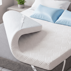 Gel Matratzen Topper 180x200cm, H2/H3 6cm Matratzentopper, Weicher Gelschaum Memory Mattress Topper Matratzenauflage für Schlafsofa Bett, Boxspringbett, Gästebett, Atmungsaktiv, Öko-TEX Zertifiziert 180 x 200 cm Angebot bei HelloDeals