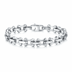 VNOX Armband Herren Edelstahl Silber : Geschenk für Ihn Armbänder Gliederarmband Schwarz Gold, 19cm 21cm 23cm Geschenk für Papa Männer Ehemann Sohn, Armband für Bruder Vatertag Geburtstag 21.0 Zentimeter Angebot bei HelloDeals