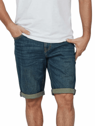 TOM TAILOR Jeans Shorts Herren Stretch Kurz Regular Slim Fit Josh Kurze Hosen Bermuda Shorts Sommer Denim Einfarbig Blau Schwarz 30 31 32 33 34 36 38 40 42 40W Stone Blue Denim Tint (10147) Angebot bei HelloDeals