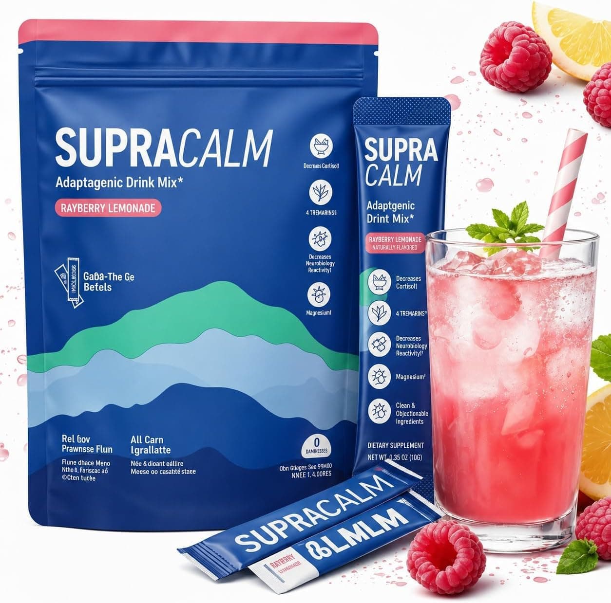 Jello Cortisol Cocktail Pulver – 20 Stück, Cortisol senken Pulver zum Abnehmen, Supercalm Formel für Stressreduktion, bessere Konzentration & erholsamen Schlaf Himmelblau 2 Angebot bei HelloDeals