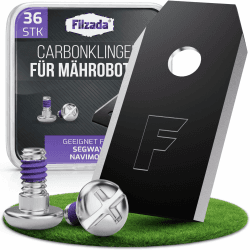 Filzada® 36x Mähroboter Messer Carbon inkl. Schrauben - kompatibel mit Segway Navimow Ersatzklingen - Klingen Mähroboter geeignet für Segway Navimow I105e Klingen und viele weitere Modelle Segway Navimow - 36 Stk Angebot bei HelloDeals