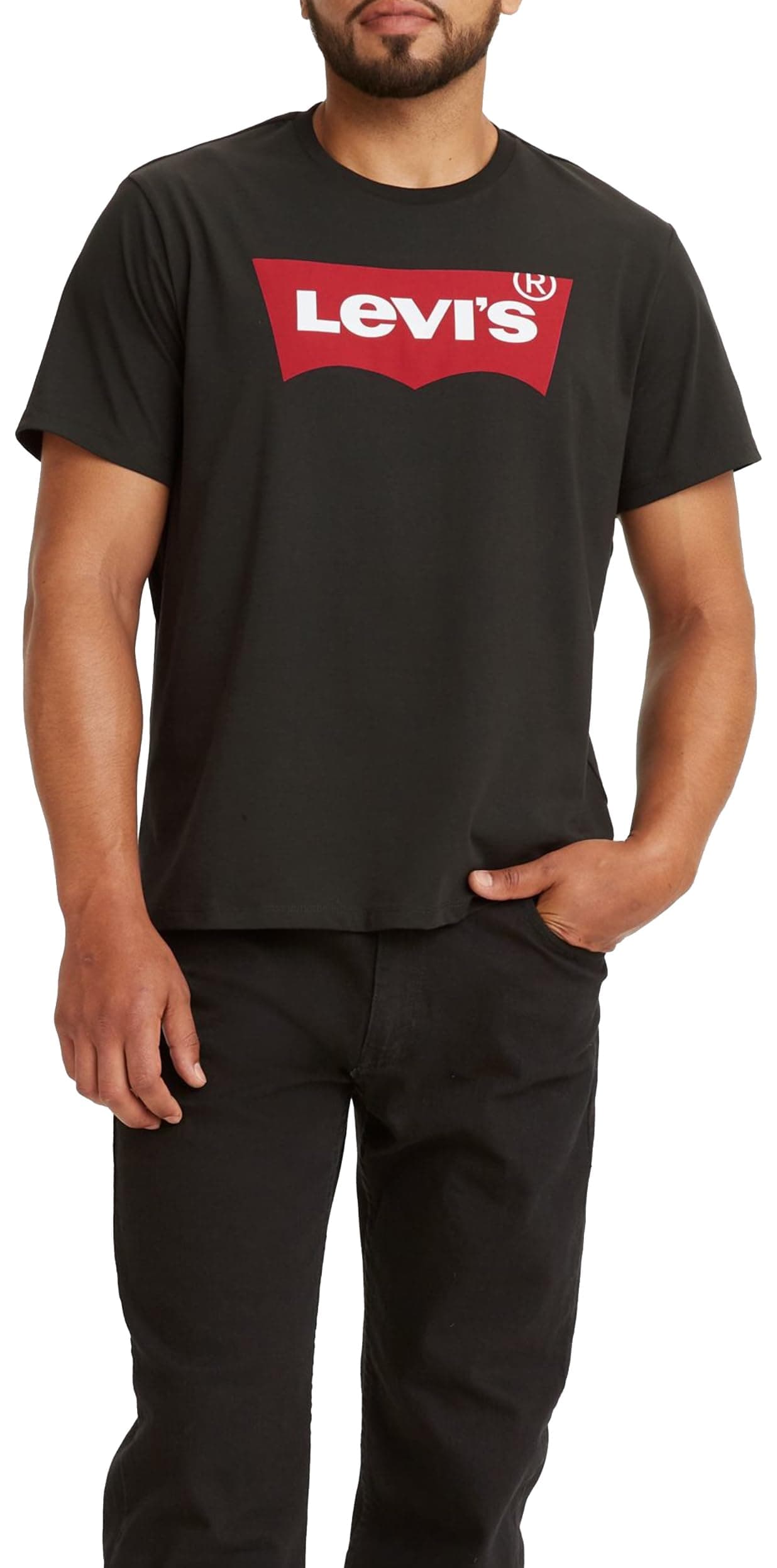 Levi's Herren Graphic Set-In Neck T-Shirt, Batwing Logo, Graphic H215-Hm Black, M Angebot bei HelloDeals