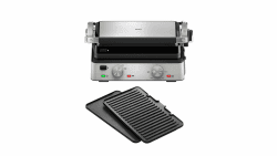 Braun MultiGrill 7 CG7020, 3-in-1 Kontaktgrill, BBQ & Ofen, große Grillfläche (12 Burger), 2000W, 230°, spülmaschinengeeignet (Plancha & Grill), Fettauffangschale, Elektrogrill Indoor 3-in-1 Grill, 1 Plattenset Angebot bei HelloDeals