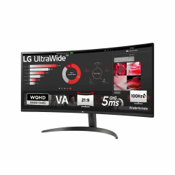 LG UltraWide™ 34WR50QK-B 34 Zoll 21:9 Curved UWQHD VA Monitor, 100Hz, HDR10, 99% sRGB, 2X HDMI 2.0, 1x DisplayPort 1.4, Schwarz Angebot bei HelloDeals