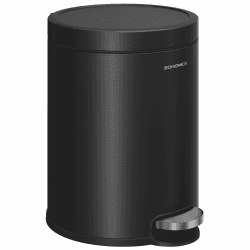 SONGMICS Kosmetikeimer, 6 Liter, Mülleimer Bad, mit Softclose-Deckel, Tretmülleimer, Stahl, für kleine Räume, tintenschwarz LTB016BZ02 tintenschwarz 6 L Angebot bei HelloDeals