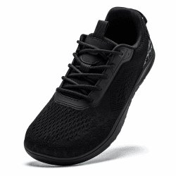 HOBIBEAR Unisex Barfußschuhe Schuhe Breite Barfuss Damen Herren Minimalistische Outdoor Trail Running Schwarz 47 EU Angebot bei HelloDeals