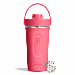 Hydro Flask - Insulated Stainless Steel Shaker Bottle 710 ml (24 oz) -Auslaufsicherer Klapp-Trinkaufsatz – Für Proteinshakes & Supplements–Schneebesen-Kugel–Hält Getränke 24 Stunden kalt-Popstar Pink 710 ml Popstar Pink Angebot bei HelloDeals