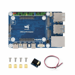 CM5 to Pi5 Adapter Board, Compatible with for Raspberry Pi 5, CM5 Lite/eMMC Support, Onboard Audio Header & USB Audio Chip, 40PIN GPIO, Alternative Pi 5 Interface Expansion Solution Angebot bei HelloDeals